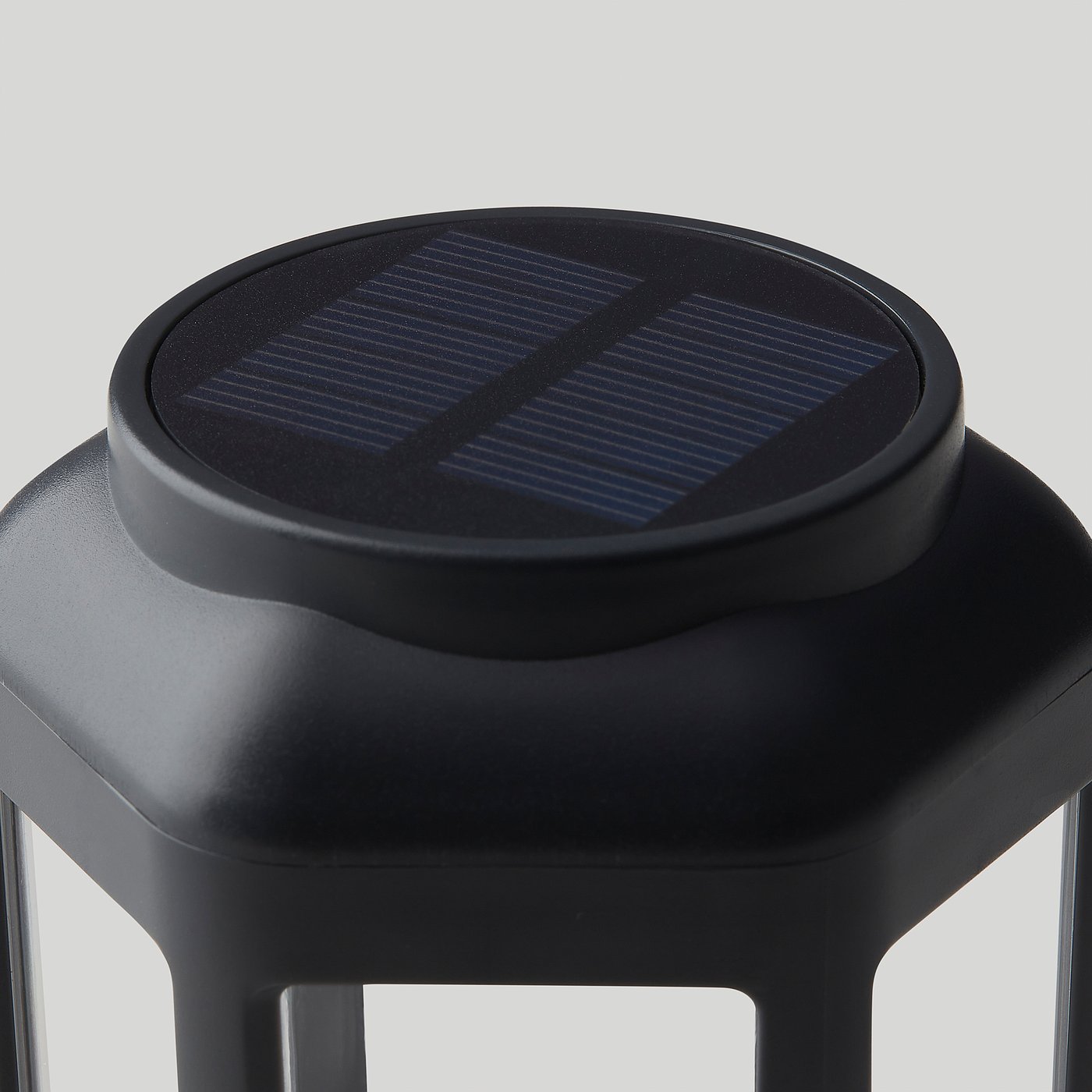 SOLVINDEN LED solar-powered ground stick, outdoor/clear black, 8 cm