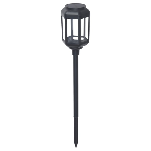 SOLVINDEN - SOLVINDEN LED solar-powered ground stick, outdoor/clear black