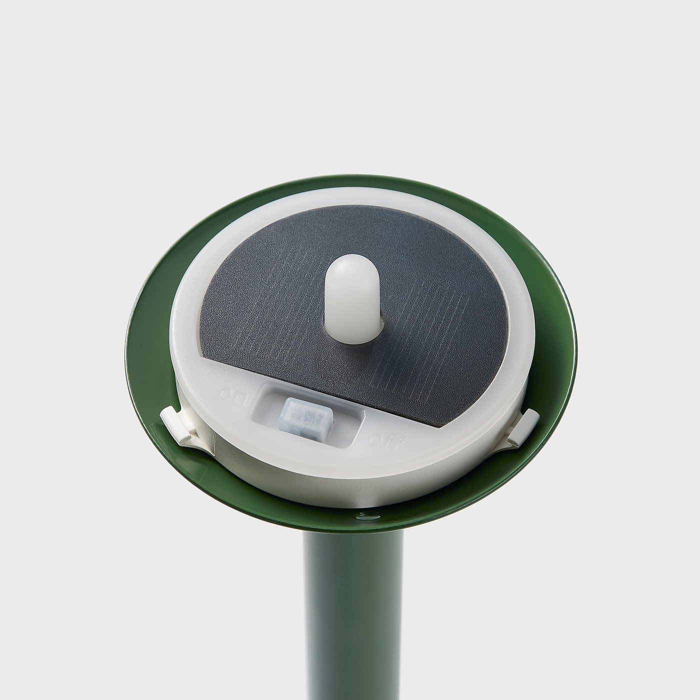 SOLVINDEN LED solar-powered ground stick, outdoor dark green, 10 cm