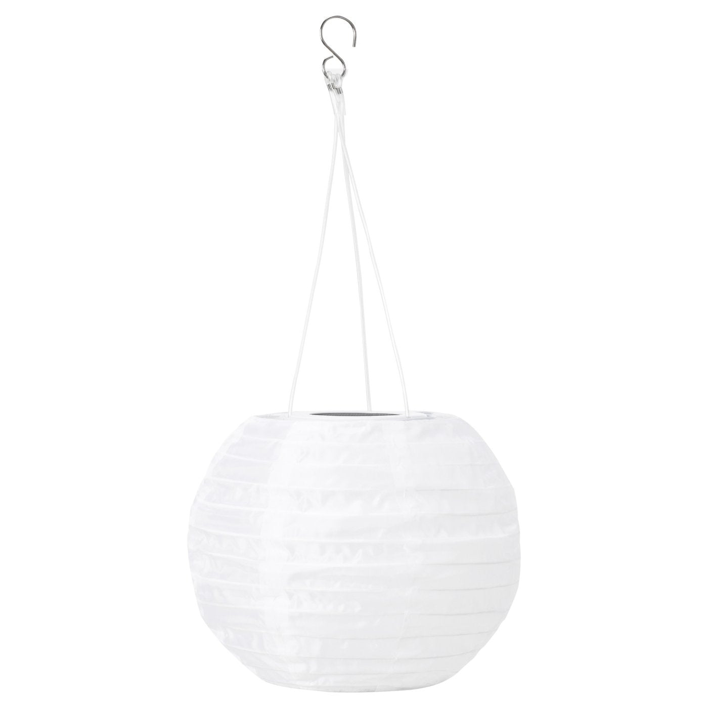 SOLVINDEN pendant lamp, solar-powered white, 22 cm