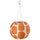 SOLVINDEN pendant lamp, spotted/solar-powered orange, 22 cm