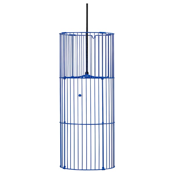 SOLVINDEN - Pendant lamp, blue,48 cm