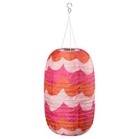 SOLVINDEN pendant lamp, wave shaped solar-powered/mixed colours, 43 cm