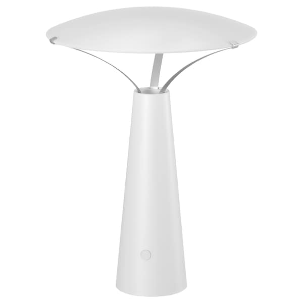 Ikea SOLVINDEN - Lampada da tavolo, a batterie/bianco,30 cm