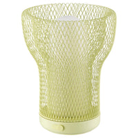 SOLVINDEN LED decorative table lamp, mesh battery-operated/outdoor light green, 14 cm