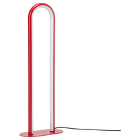SOLVINDEN floor lamp, dimmable/red, 29x80 cm