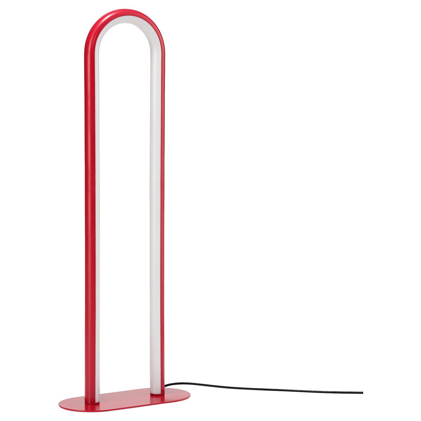 SOLVINDEN floor lamp, dimmable/red, 29x80 cm