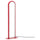SOLVINDEN floor lamp, dimmable/red, 29x80 cm