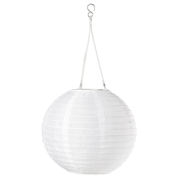 Ikea SOLVINDEN - Lampada sospensione LED energia sol, da esterno/globo bianco,30 cm