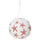 SOLVINDEN LED solar-powered pendant lamp, outdoor globe/red star, 30 cm