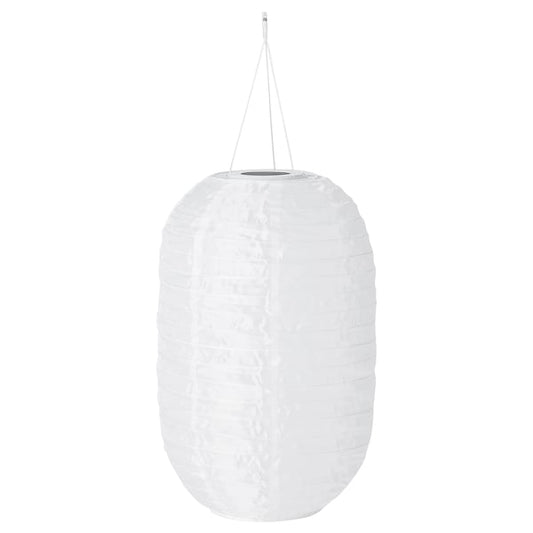 Ikea SOLVINDEN - Lampada sospensione LED energia sol, da esterno/ovale bianco,43 cm