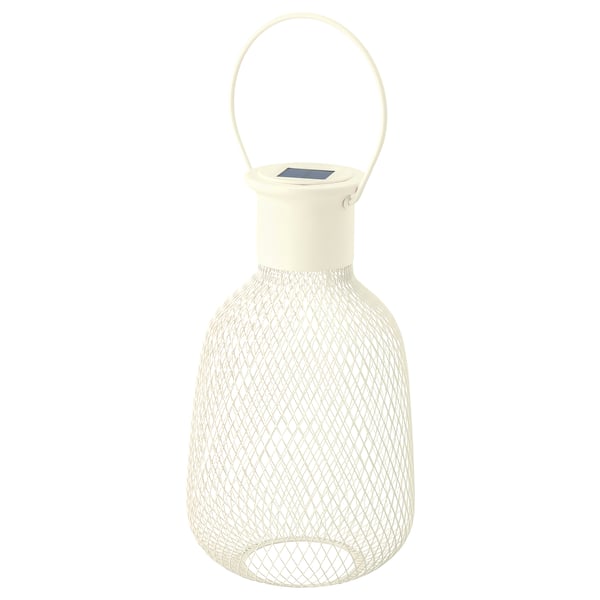 SOLVINDEN - SOLVINDEN LED solar-powered lantern, outdoor/mesh white, 29 cm