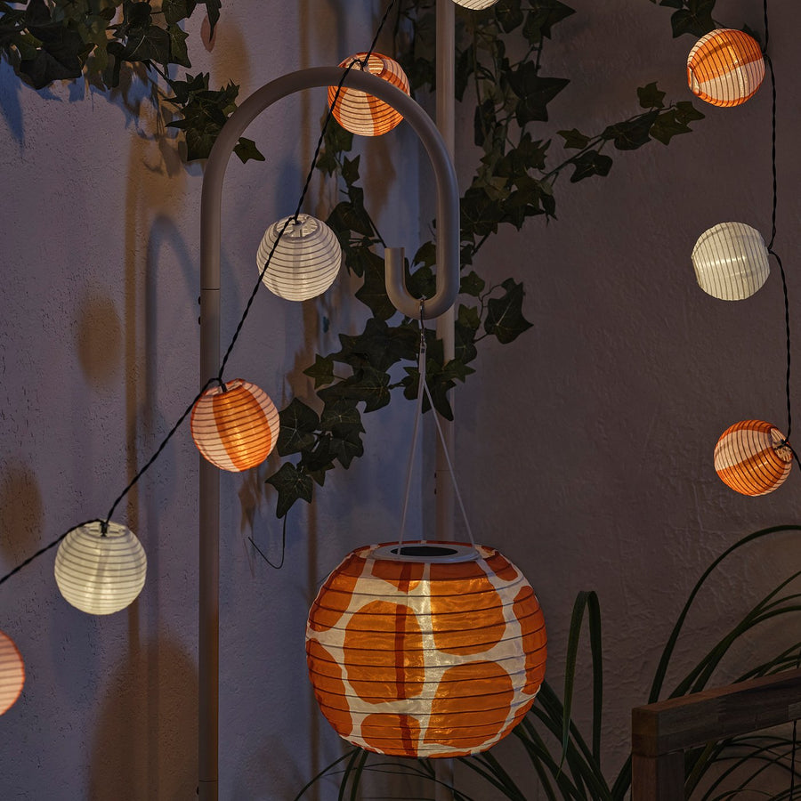 SOLVINDEN lamp stand, beige, 36 cm