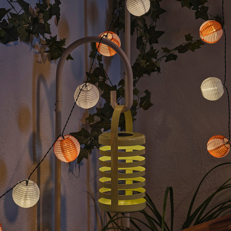 SOLVINDEN lamp stand, beige, 36 cm