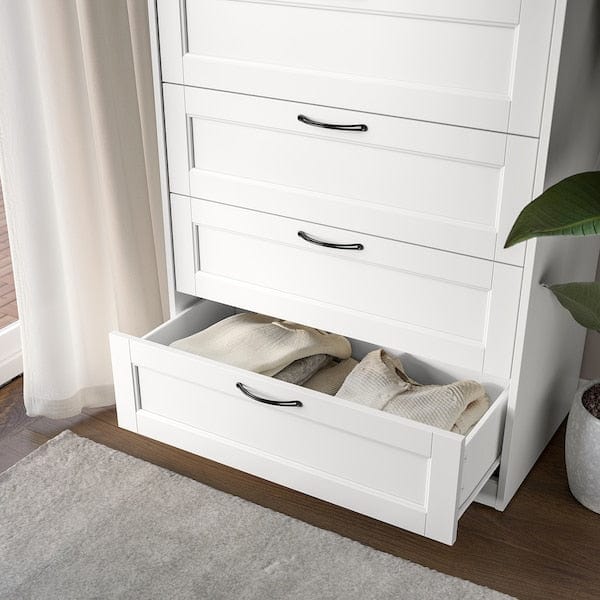 Ikea SONGESAND - Chest of 6 drawers, white, 82x126 cm