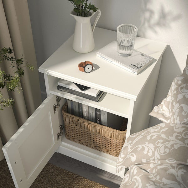 SONGESAND - Bedside table, white, 42x40 cm