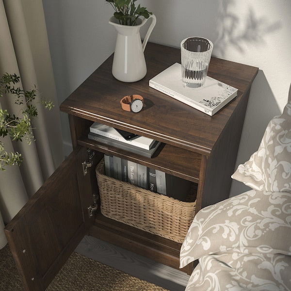 SONGESAND Bedside Table - brown 42x40 cm , 42x40 cm