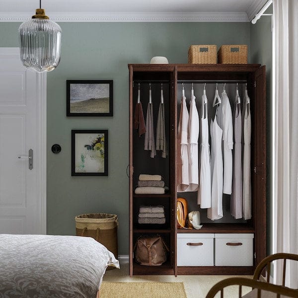 Ikea SONGESAND - Wardrobe, brown , 120x60x191 cm