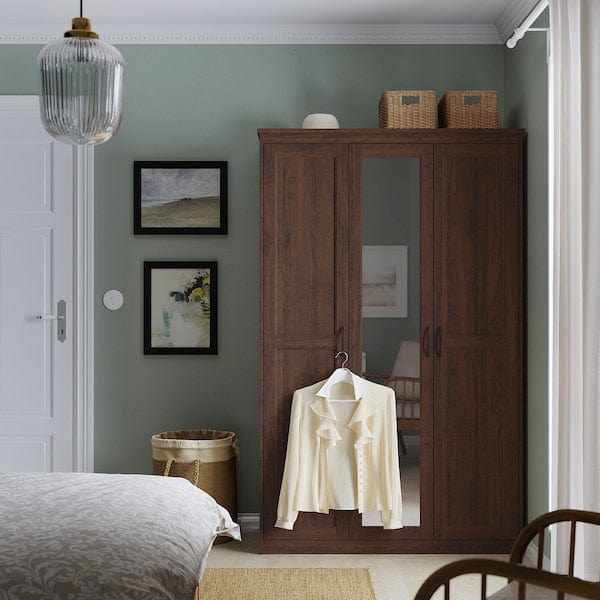 Ikea SONGESAND - Wardrobe, brown , 120x60x191 cm