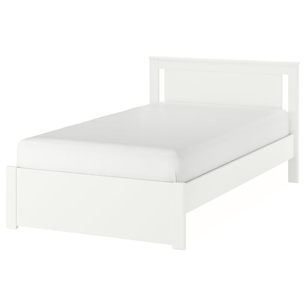 SONGESAND bed frame, white/Luröy, 120x200 cm