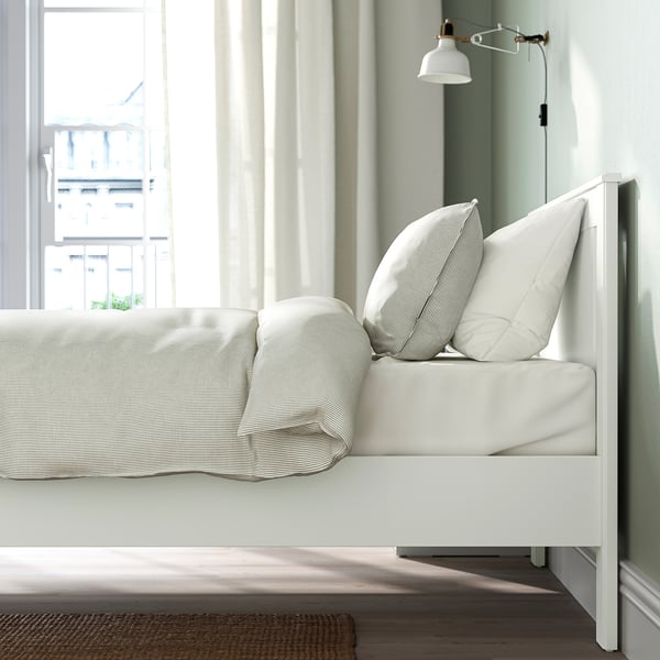 SONGESAND bed frame, white/Luröy, 90x200 cm