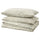 SORGMANTEL - SORGMANTEL Duvet cover and 2 pillowcases, white/green, 200x200/50x80 cm