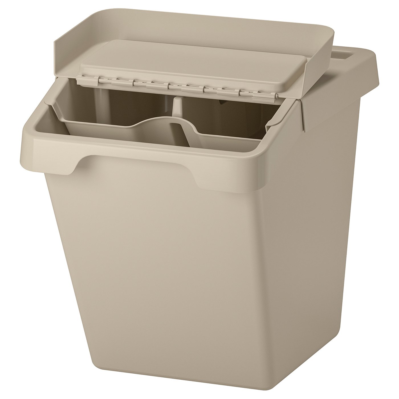 SORTERA sorting bin with insert and lid, 60 l