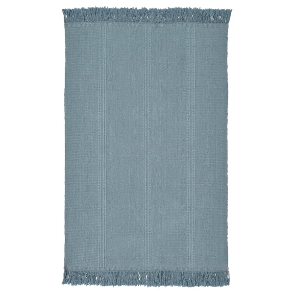 SORTSÖ - SORTSÖ Rug, flatwoven, light blue, 55x85 cm