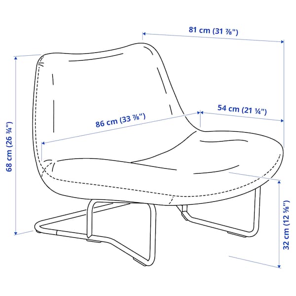 Ikea SOTENÄS - Armchair, Hakebo Red