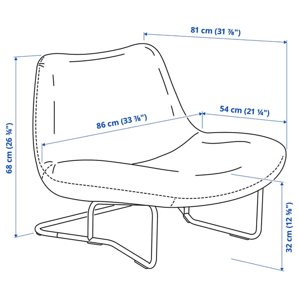 SOTENÄS armchair, Hakebo red, 86x68x81 cm