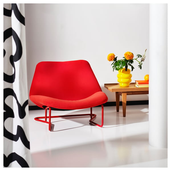 SOTENÄS armchair, Hakebo red, 86x68x81 cm