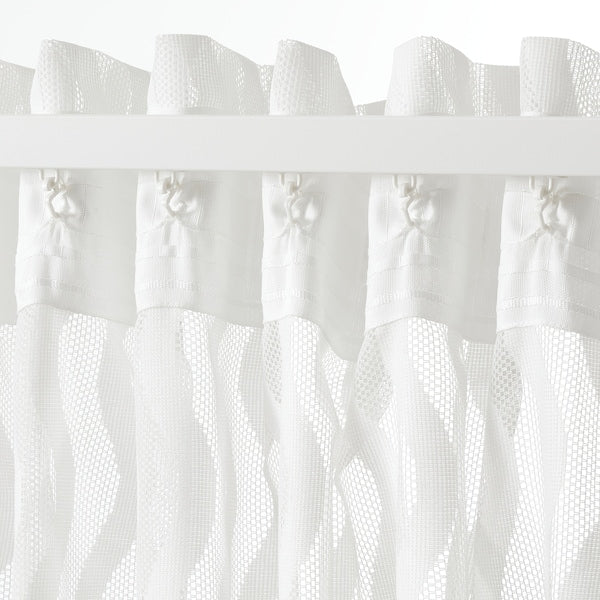 SOTSTÄVMAL - Thin curtain, 2 sheets, white, 145x300 cm
