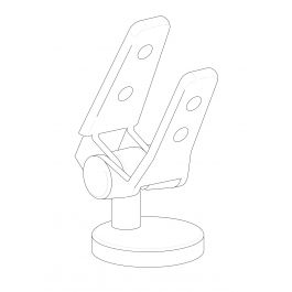 STANDARD CHROME WC HINGES