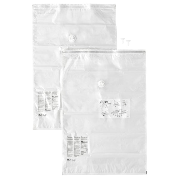 SPANTAD - Vacuum-sealed bag, light grey, 67x100 cm 2 pieces