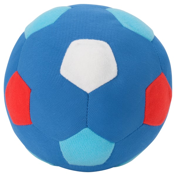 SPARKA soft toy, football mini/blue red, 12 cm