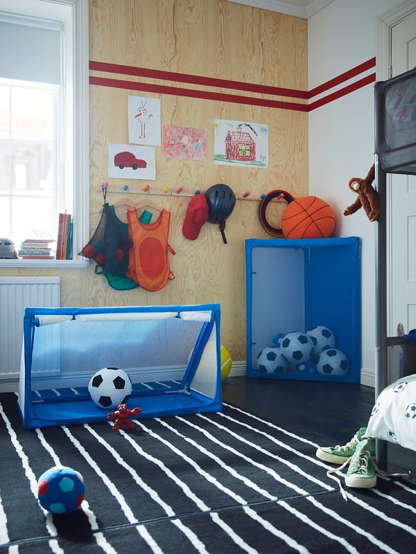 SPARKA - Soft toy, football mini/blue red