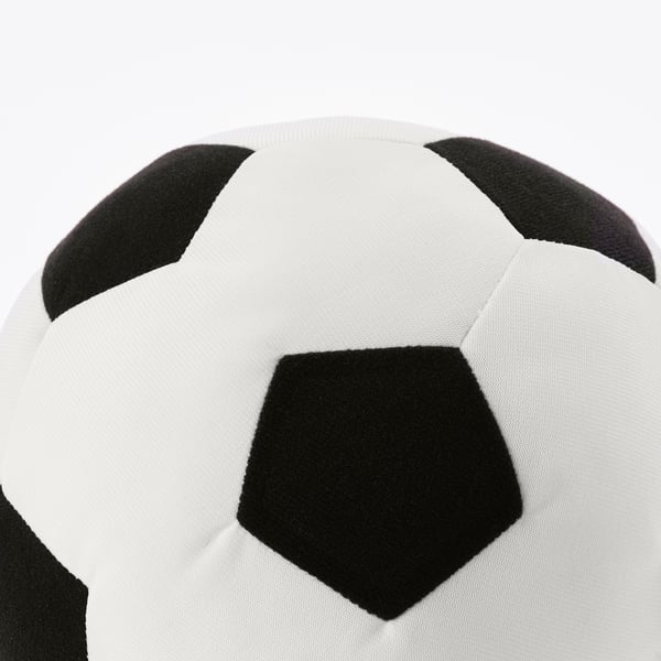 SPARKA soft toy, football/black white, 20 cm