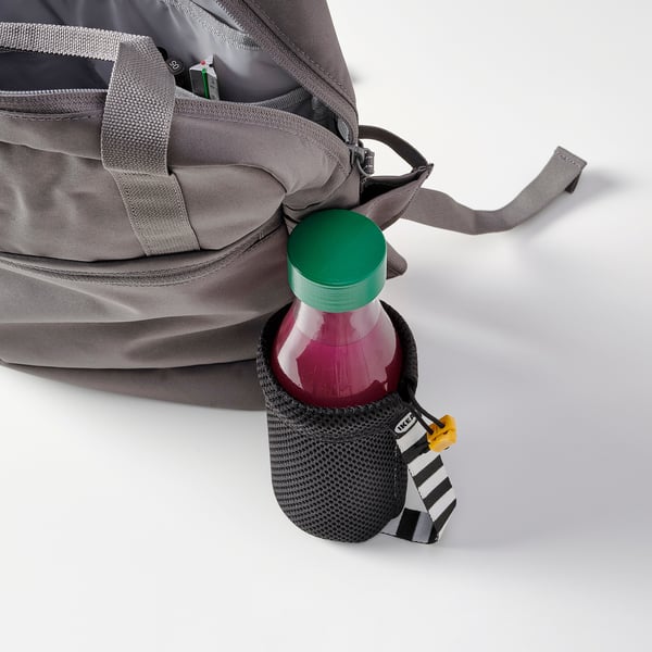 SPARTANSK - SPARTANSK Water bottle, clear glass/green, 0.5 l