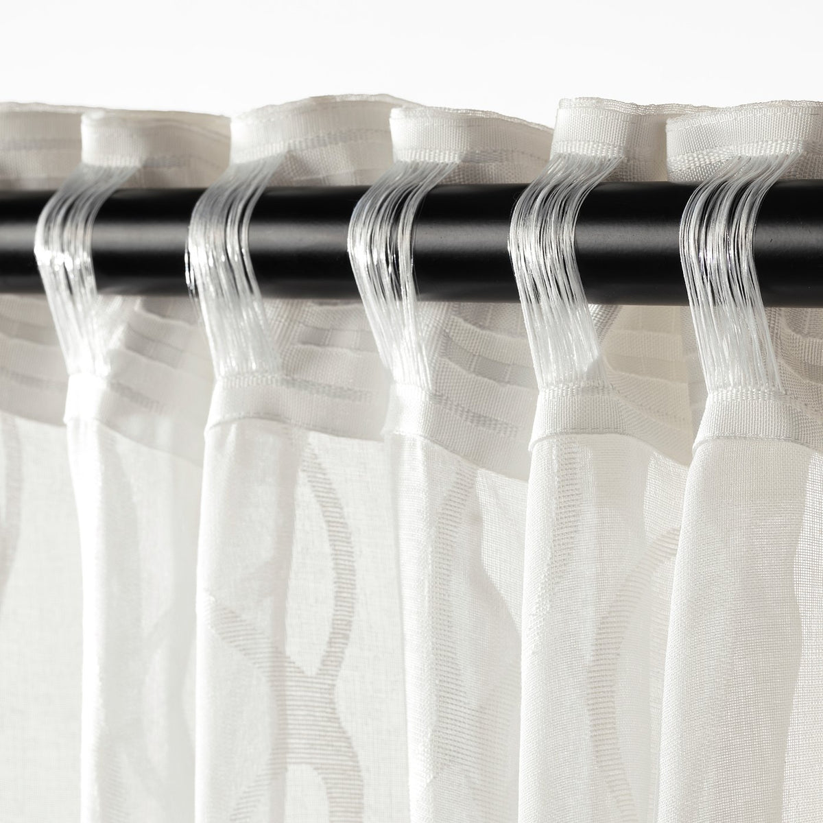 SPARVÖRT Sheer Curtains, White, 1 pair