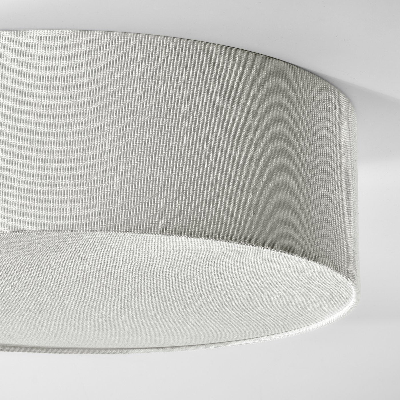 SPEGELROCKA ceiling lamp, white textile, 44 cm