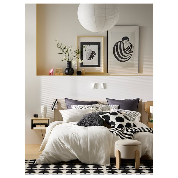 SPETSBOJ table lamp, dimmable/white, 22 cm