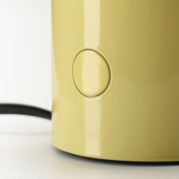 SPETSBOJ table lamp, dimmable/yellow, 22 cm