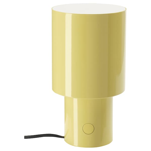 Ikea SPETSBOJ - Table lamp, adjustable light intensity/yellow,22 cm