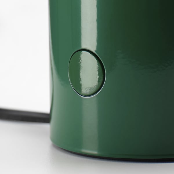 SPETSBOJ table lamp, dimmable/green, 22 cm