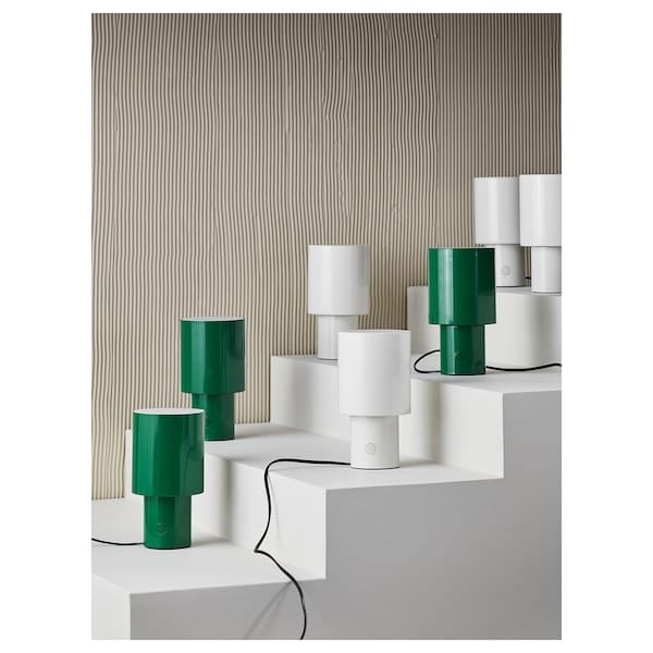 Ikea SPETSBOJ - Table lamp, adjustable light intensity/green,22 cm