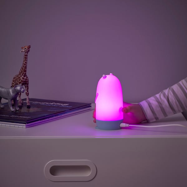 SPIKEN LED night light, otter-shaped multicolour, 13 cm
