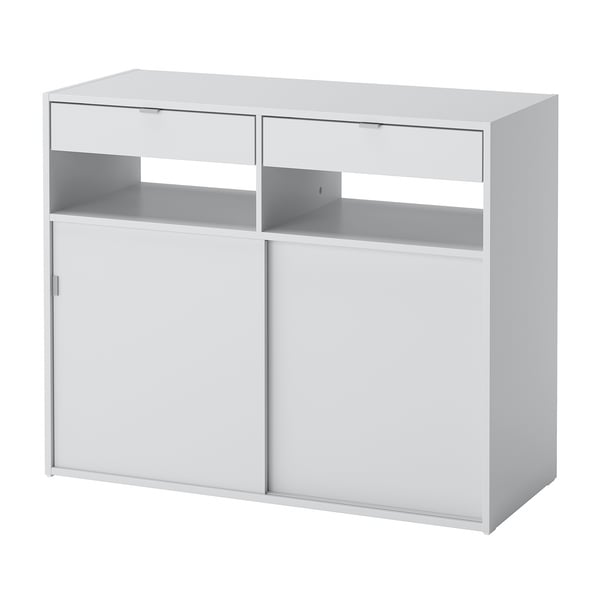 SPIKSMED sideboard, light grey, 97x40x79 cm