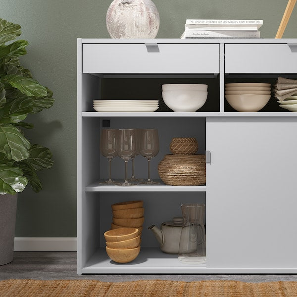 SPIKSMED - Sideboard, light grey, 97x40x79 cm