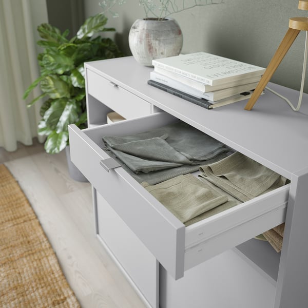 SPIKSMED sideboard, light grey, 97x40x79 cm