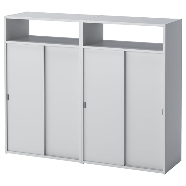SPIKSMED cabinet combination, light grey, 119x32x97 cm